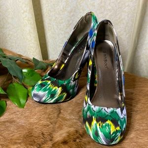 Bamboo London Stilleto multicolored 5 inch heels